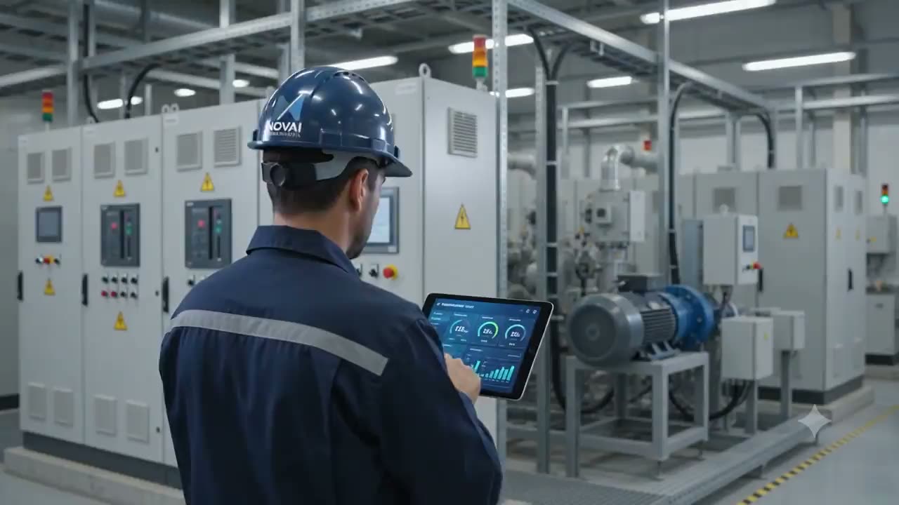 Ingenieros de NovAI en terreno, monitoreando una faena industrial